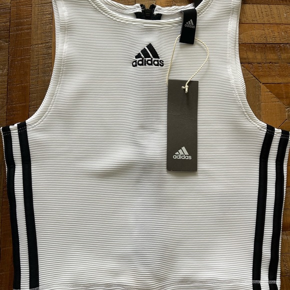 Adidas white top - Picture 3 of 4
